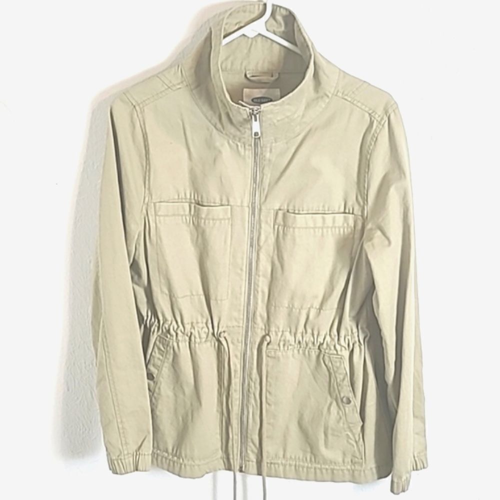 Old Navy Khaki Jacket, Size Medium - Picture 4 of 13